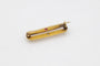Broche Broche Art déco octogonale en or jaune avec diamant et rubis synthétique 58 Facettes 11966
