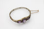 Bracelet Bracelet ancien rigide en or avec améthystes et perles naturelles 58 Facettes 11787
