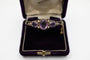 Bracelet Bracelet ancien rigide en or avec améthystes et perles naturelles 58 Facettes 11787