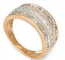 Bague Bague large en or jaune 14K (585) avec diamants 1,10 ct 58 Facettes WA11