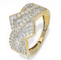 Bague 58 Bague en or jaune 585 sertie de diamants 1,10 ct 58 Facettes WA12