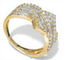 Bague 58 Bague en or jaune 585 sertie de diamants 1,10 ct 58 Facettes WA12