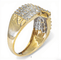Bague 58 Bague en or jaune 585 sertie de diamants 1,10 ct 58 Facettes WA12