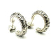 Boucles d'oreilles Pomellato 67 - Boucles d’oreilles créoles en argent 925 et marcassites 58 Facettes POMELLATO BO