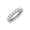 Bague 53 Alliance tour complet, or blanc et diamants. 58 Facettes 35479