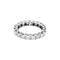 Bague 53 Alliance tour complet, or blanc et diamants. 58 Facettes 35479