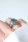 Bague 52 Bague boule en platine avec émeraude de Colombie et diamants 58 Facettes