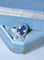 Bague 54 Art Déco - Bague saphir de Ceylan et diamants 58 Facettes