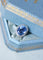 Bague 54 Bague Art déco saphir de Ceylan non chauffé 10,50 ct et diamants 58 Facettes