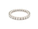 Bague 53 Alliance américaine - Bague pavée 26 diamants 1,1 ct en or blanc 18k 58 Facettes 274328