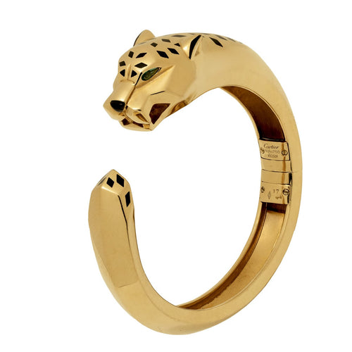 Bracelet Cartier Panthère - Bracelet en or jaune 18 carats avec péridots 58 Facettes 2.19491