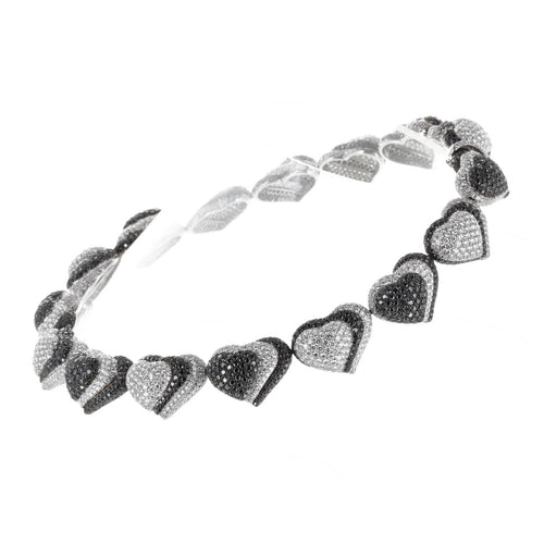 Collier de Grisogono - Collier en or blanc 18 K et diamants noirs et blancs 58 Facettes 2.19478