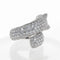 Bague 51 Cartier Panthère - Bague en or blanc 18 carats pavée de diamants 58 Facettes 2.19473