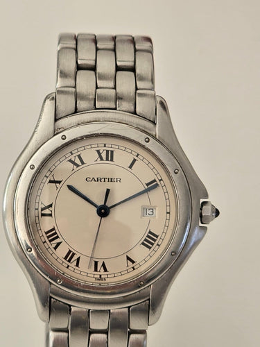 Montre Cartier Panthère Cougar - Montre en acier inoxydable à quartz 58 Facettes 1