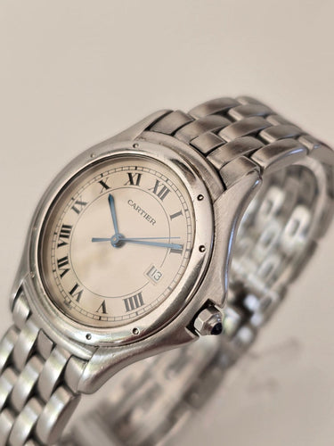 Montre Cartier Panthère Cougar - Montre en acier inoxydable à quartz 58 Facettes 1