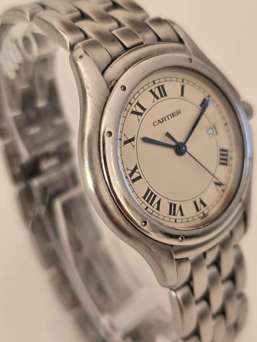Montre Cartier Panthère Cougar - Montre en acier inoxydable à quartz 58 Facettes 1