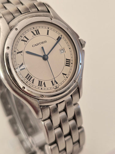Montre Cartier Panthère Cougar - Montre en acier inoxydable à quartz 58 Facettes 1