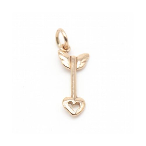 Pendentif DODO - Pendentif flèche d’amour en or rose 58 Facettes UKD363547SO