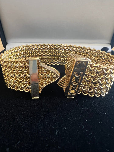 Bracelet Bracelet ceinture ajustable en or jaune 18 carats 58 Facettes N34