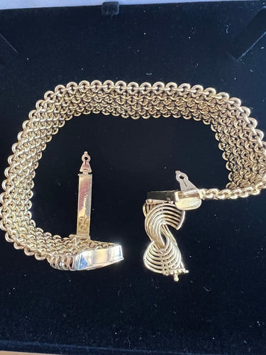 Bracelet Bracelet ceinture ajustable en or jaune 18 carats 58 Facettes N34