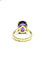 Bague 56 Bague en or jaune 18 carats à améthyste ovale 58 Facettes id: 1745873