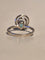 Bague 54 Bague en or blanc 18 k émeraude taille poire et diamants 58 Facettes Bague 0005