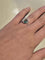 Bague 54 Bague en or blanc 18 k émeraude taille poire et diamants 58 Facettes Bague 0005