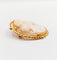 Broche Broche camée sur coquille en or jaune 18k, jeune fille (circa 1930) 58 Facettes A06989