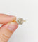 Bague 57 Art déco - Bague géométrique en or jaune 18k et diamants taille rose 58 Facettes A06997