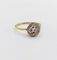Bague 57 Art déco - Bague géométrique en or jaune 18k et diamants taille rose 58 Facettes A06997