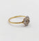 Bague 57 Art déco - Bague géométrique en or jaune 18k et diamants taille rose 58 Facettes A06997