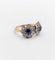 Bague 48 Bague marguerite - Bague en or rose 18k, platine, saphirs et diamants 58 Facettes A06999