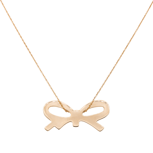 Collier Ginette NY Collier Pendentif Bow Or rose 58 Facettes 2679164CN