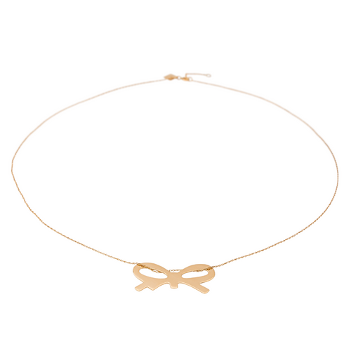 Collier Ginette NY Collier Pendentif Bow Or rose 58 Facettes 2679164CN