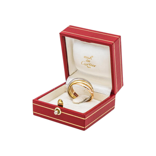Bague 58 Cartier Bague Trinity Or jaune, Or blanc, Or rose 58 Facettes 5109072CN