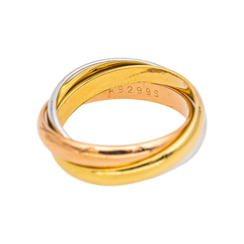 Bague 58 Cartier Bague Trinity Or jaune, Or blanc, Or rose 58 Facettes 5109072CN