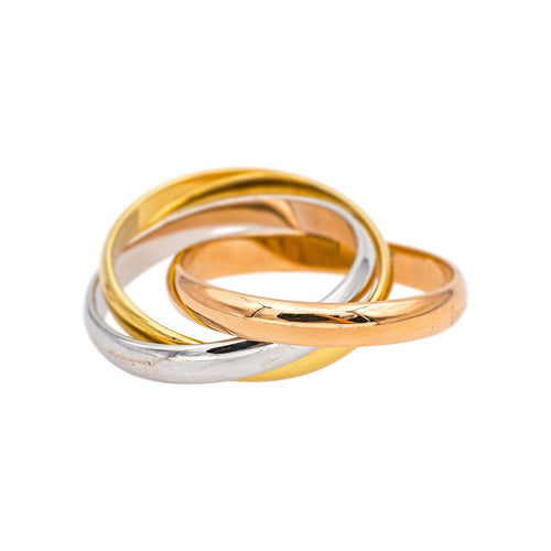 Bague 58 Cartier Bague Trinity Or jaune, Or blanc, Or rose 58 Facettes 5109072CN
