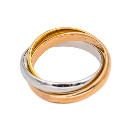 Bague 58 Cartier Bague Trinity Or jaune, Or blanc, Or rose 58 Facettes 5109072CN