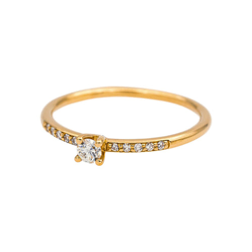 Bague 54 Bague Solitaire Or jaune Diamant 58 Facettes 5276261RV