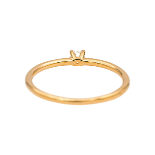 Bague 54 Bague Solitaire Or jaune Diamant 58 Facettes 5276261RV