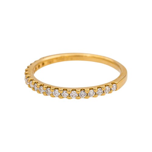 Bague 54 Bague  Demi-alliance  Or jaune Diamant 58 Facettes 5276269RV