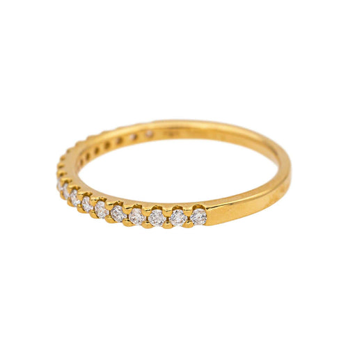 Bague 54 Bague  Demi-alliance  Or jaune Diamant 58 Facettes 5276269RV