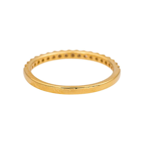 Bague 54 Bague  Demi-alliance  Or jaune Diamant 58 Facettes 5276269RV