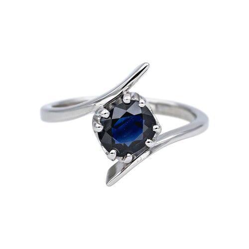 Bague 49 Bague Or blanc Saphir 58 Facettes 5381228RV