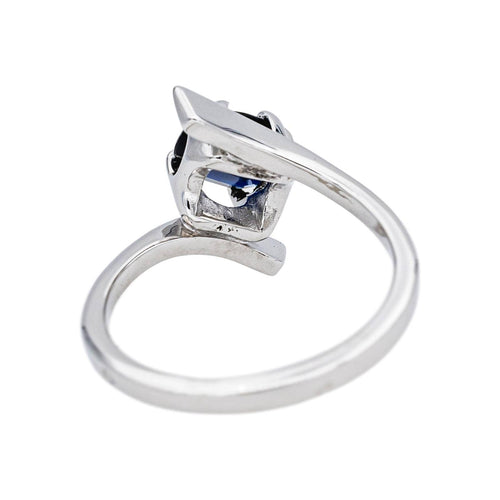 Bague 49 Bague Or blanc Saphir 58 Facettes 5381228RV