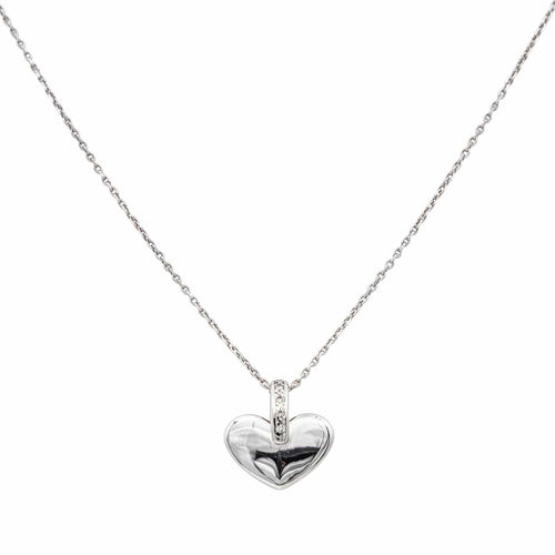 Collier Collier Or blanc Diamant 58 Facettes 4993454CN