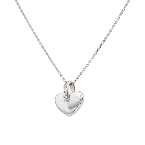 Collier Collier Or blanc Diamant 58 Facettes 4993454CN
