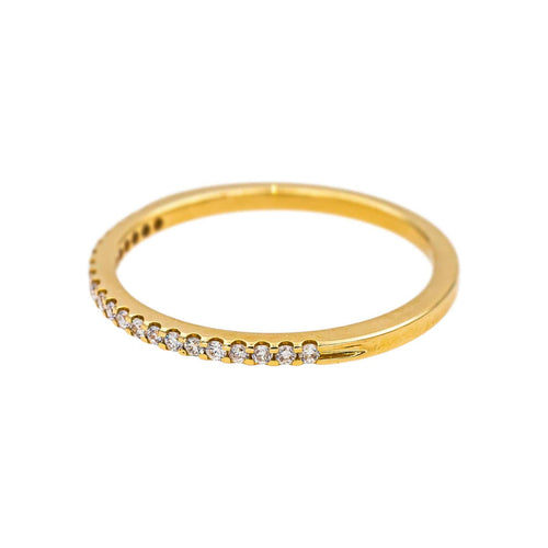 Bague 51 Bague  Demi-alliance  Or jaune Diamant 58 Facettes 5384059RV