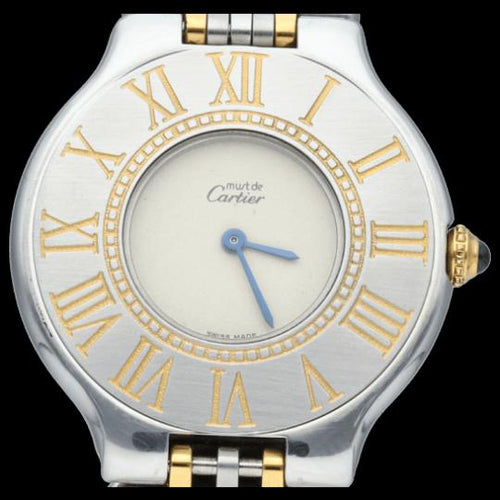 Montre Cartier Montre Must 21 Or Jaune 18K / Acier 58 Facettes MT46425