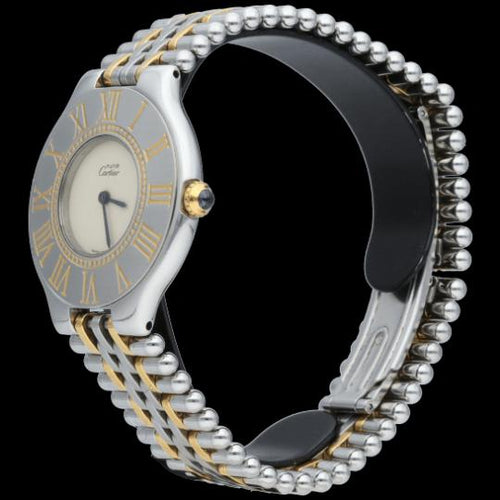 Montre Cartier Montre Must 21 Or Jaune 18K / Acier 58 Facettes MT46425